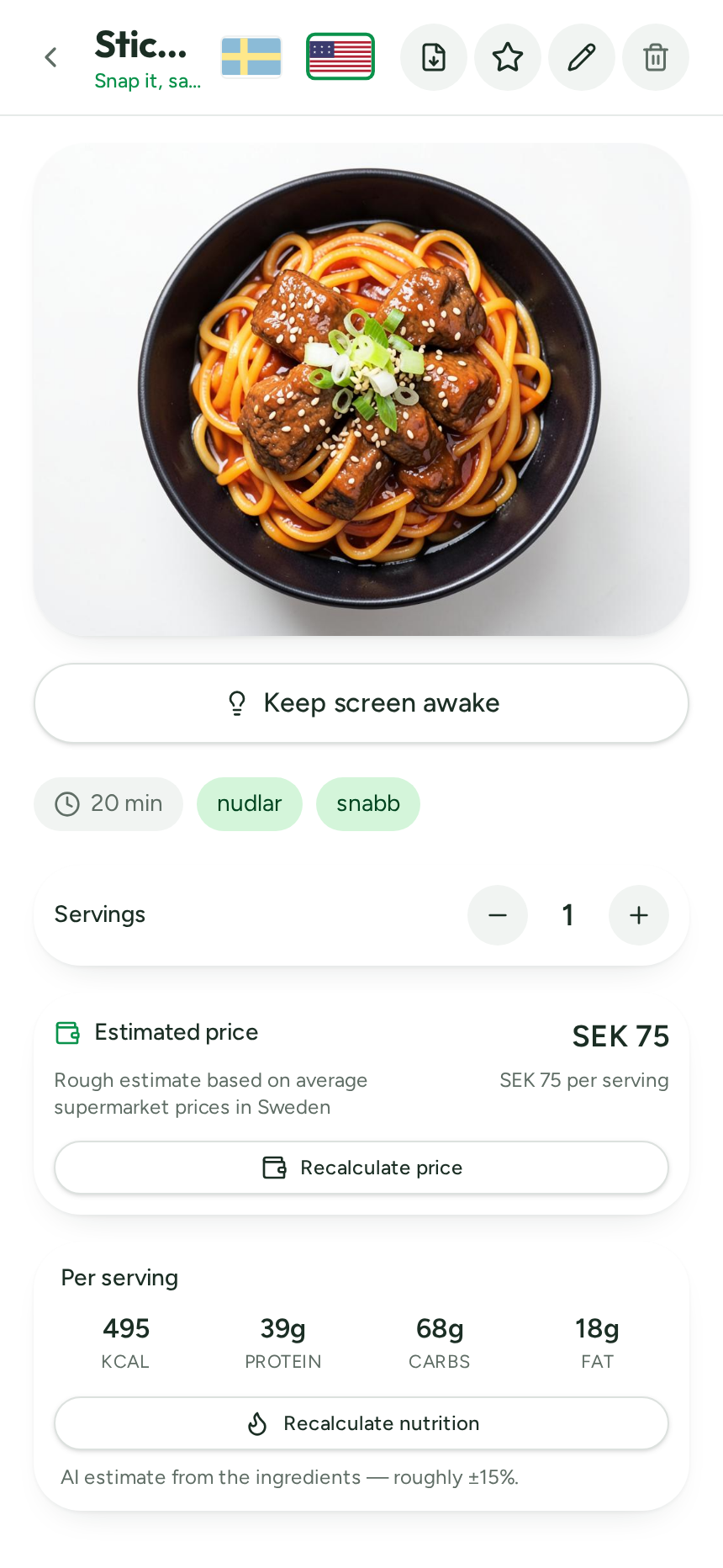 Dishly – receptvy med näringsvärde
